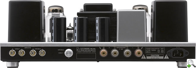 Luxman vacuum tube power amplifier MO-88v back