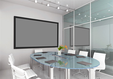 Проекционный экран Euroscreen Frame Vision Light в интерьере
